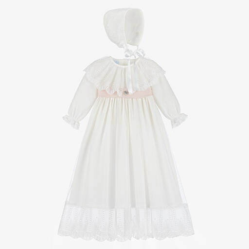 Artesanía Granlei-Girls Ivory Ceremony Gown | Childrensalon