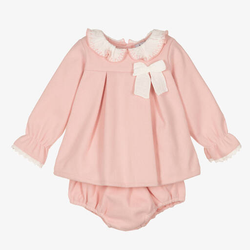 Babidu-Baby Girls Pink Dress | Childrensalon