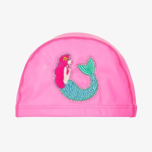 Bling2o-Girls Pink Mermaid Swimming Cap  | Childrensalon