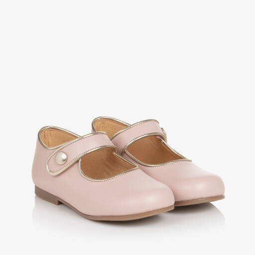 Children's Classics-Girls Pink & Gold Shoes | Childrensalon