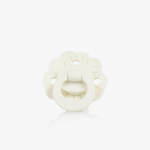 Elodie-Girls White Binky Bloom Dummy | Childrensalon