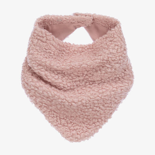 Jamiks-Baby Girls Pink Bouclé Scarf | Childrensalon