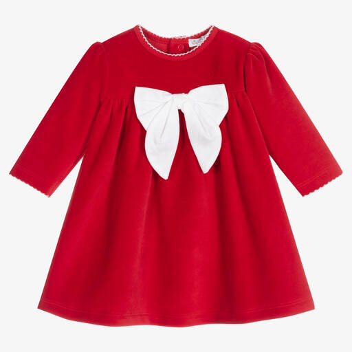 Kissy Kissy-Baby Girls Red Christmas Magic Dress | Childrensalon