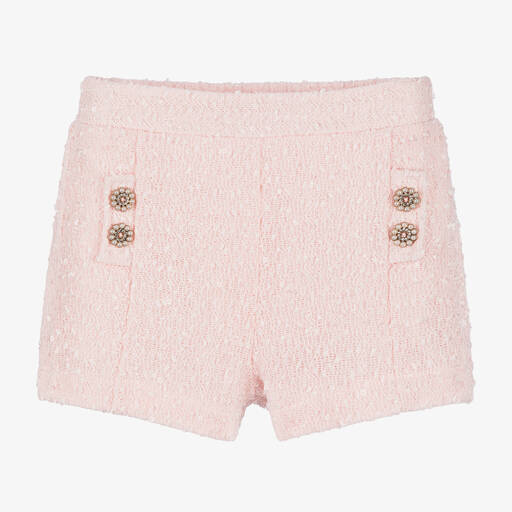 Le Chic-Girls Pink Sequinned Shorts | Childrensalon