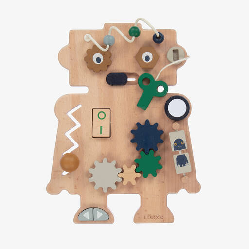 Liewood-Wooden Robot Activity Board (32cm) | Childrensalon