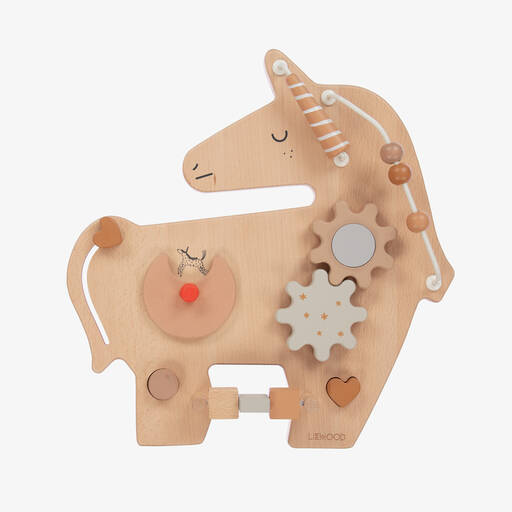 Liewood-Wooden Unicorn Activity Board (33cm) | Childrensalon