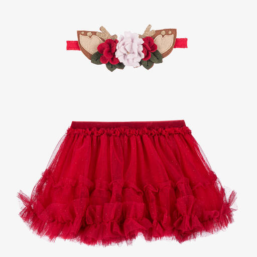 Mayoral Newborn-Baby Girls Red Tutu Skirt | Childrensalon