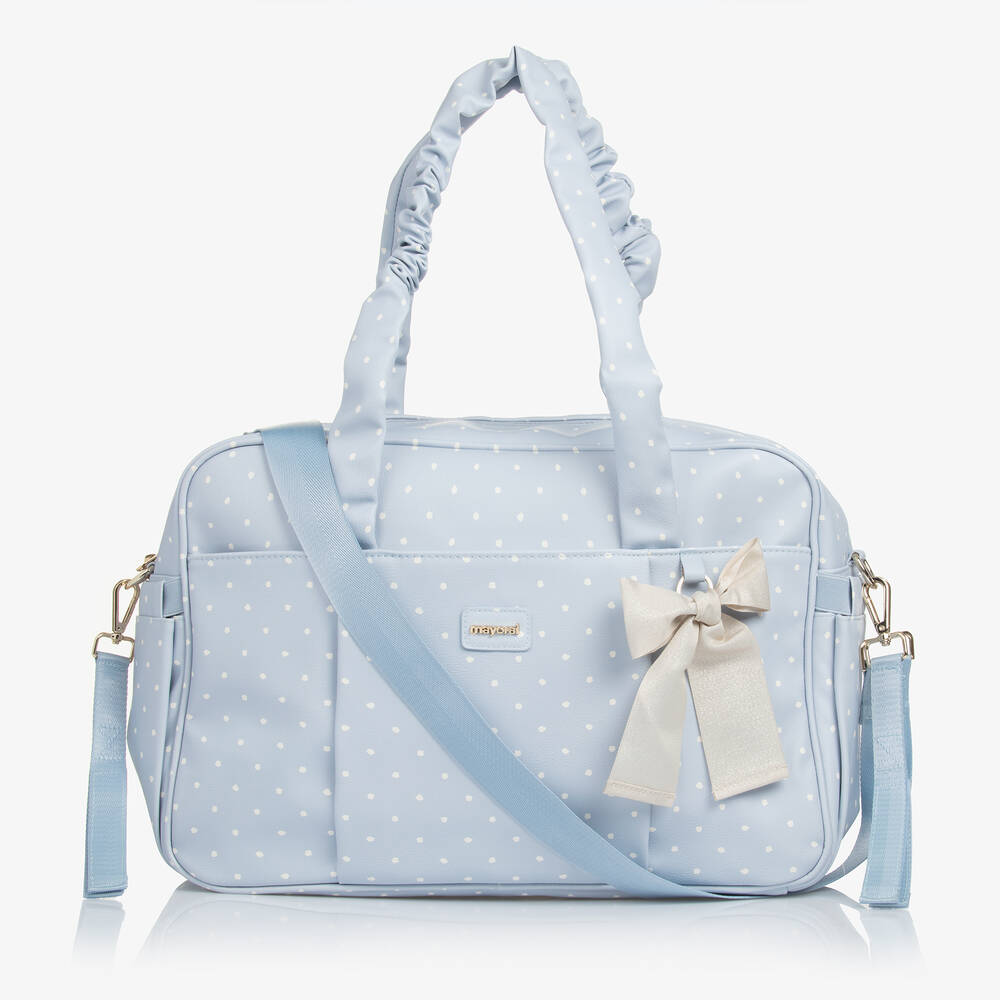 Mayoral - Blue Faux Leather Changing Bag (48cm) | Childrensalon