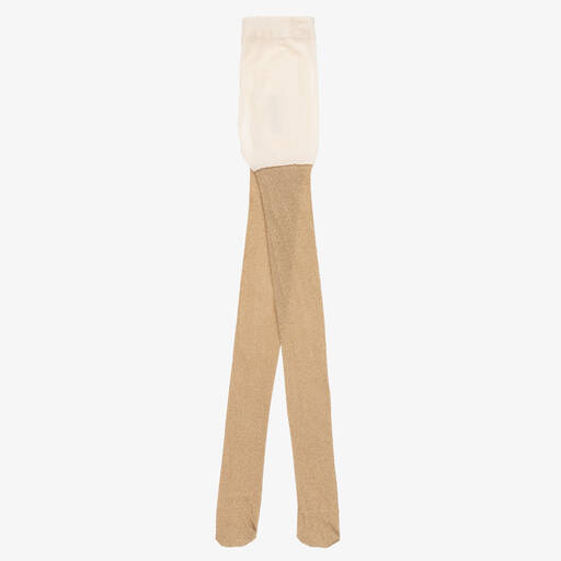 Mayoral-Girls Gold Lurex Tights | Childrensalon