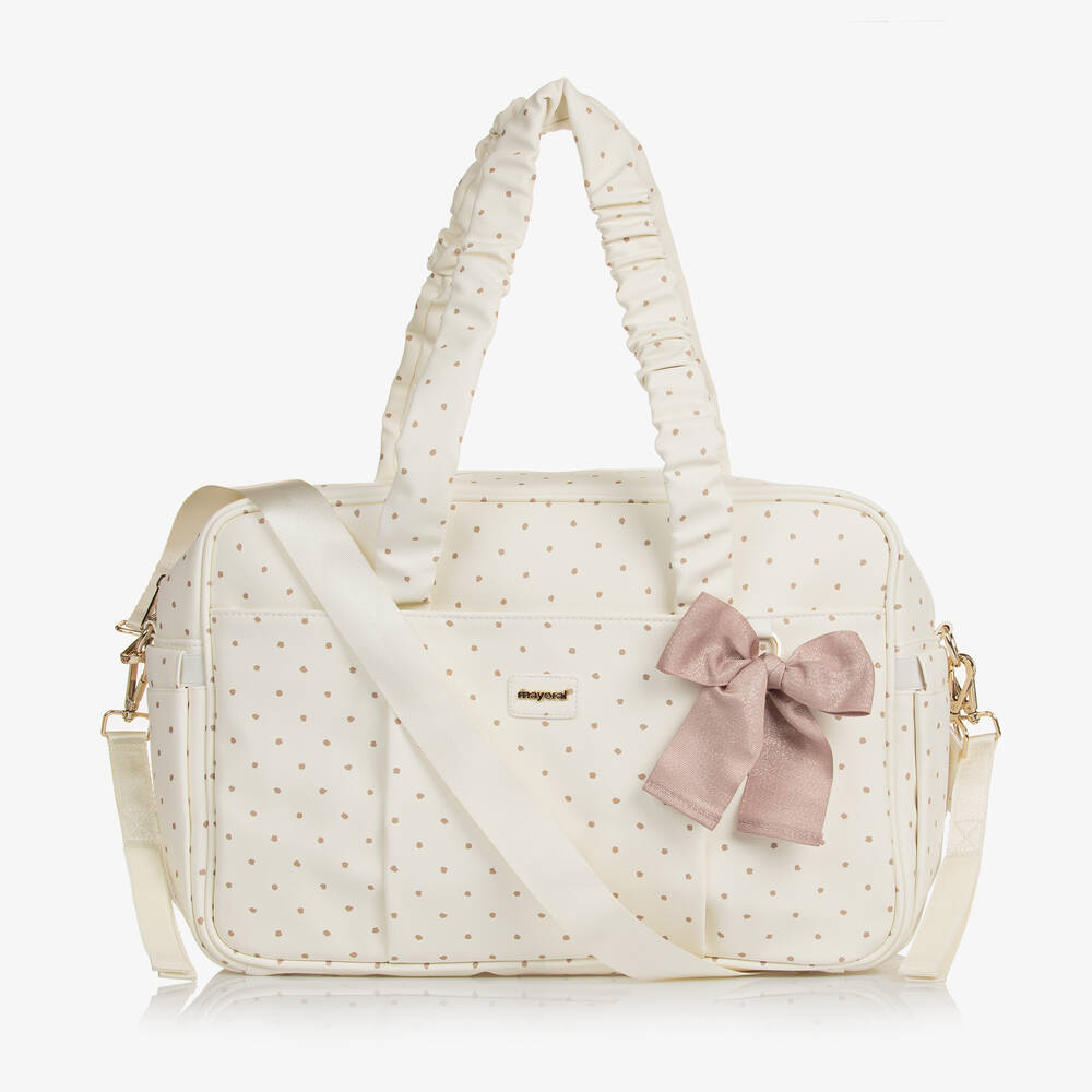 Mayoral - Ivory Faux Leather Changing Bag (48cm) | Childrensalon