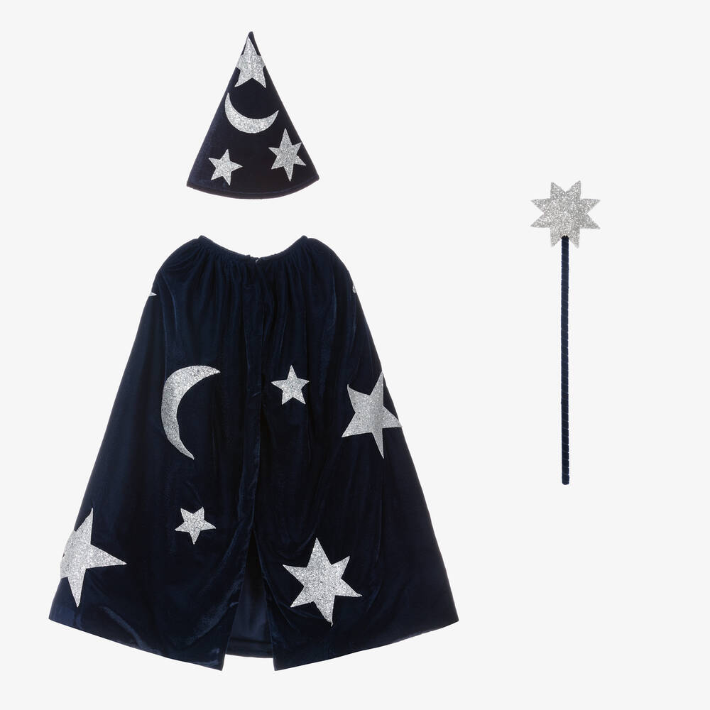 Meri Meri - Blue Velvet Wizard Costume Set | Childrensalon