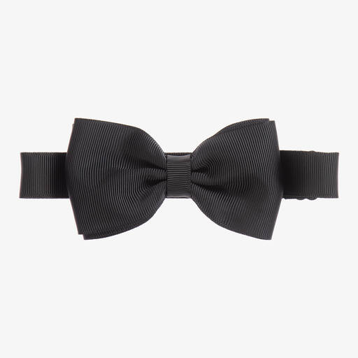 Milledeux-Boys Black Bow Tie (10cm) | Childrensalon