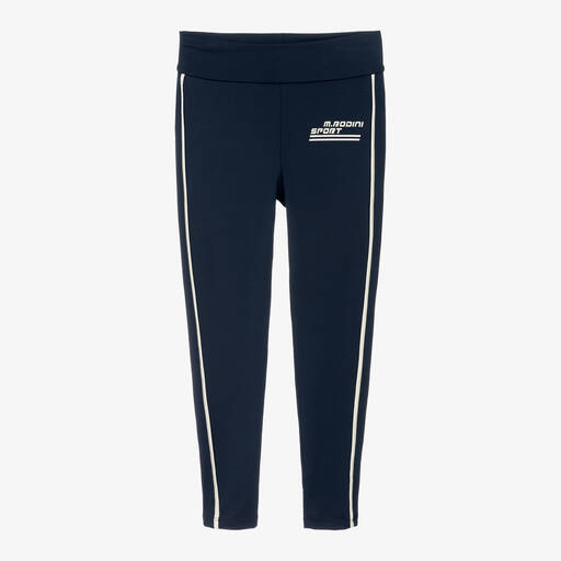 Mini Rodini-Navy Blue Quick Dry Sports Leggings | Childrensalon