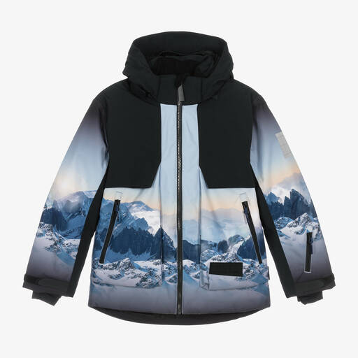 Molo-Boys Blue Alpine Mountain Ski Jacket | Childrensalon