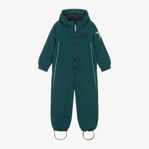 Molo-Boys Green Star Snowsuit | Childrensalon