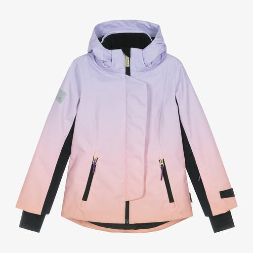 Molo-Girls Lilac Purple Gradient Ski Jacket | Childrensalon