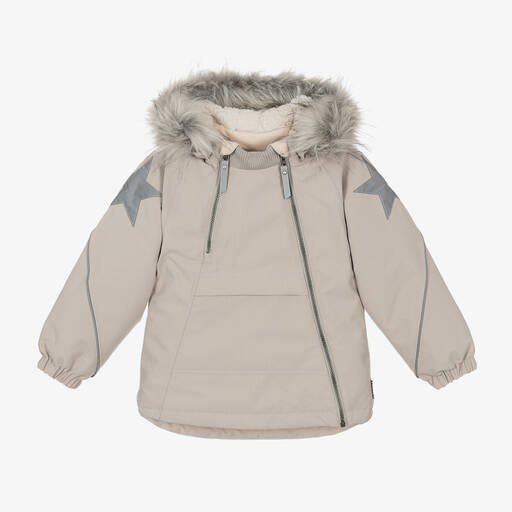 Molo-Grey Padded Ski Jacket | Childrensalon