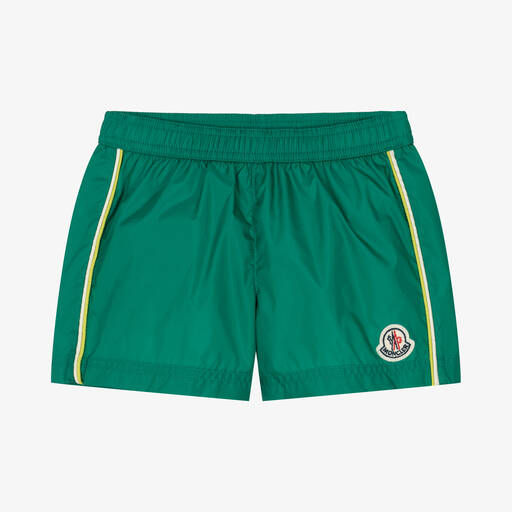 Moncler Enfant-Baby Boys Green Swim Shorts | Childrensalon