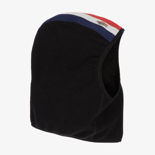 Moncler Enfant-Black Polar Fleece Balaclava | Childrensalon