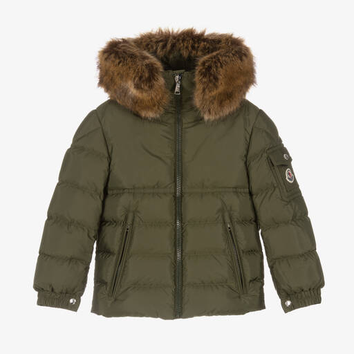 Moncler Enfant-Boys Green Byronf Puffer Jacket | Childrensalon