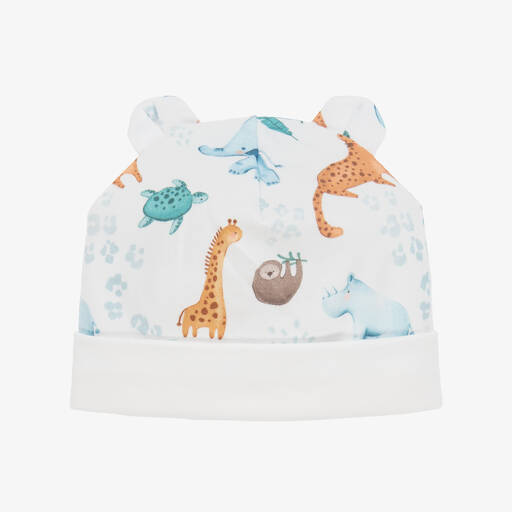 My Little Pie-White Supima Cotton Laguna Hat | Childrensalon