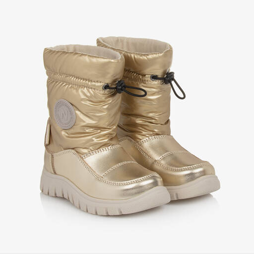 Naturino-Gold Waterproof Snow Boots | Childrensalon