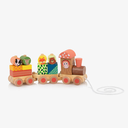 Orange Tree Toys-Woodland Animal Puzzle Train Toy (26cm) | Childrensalon