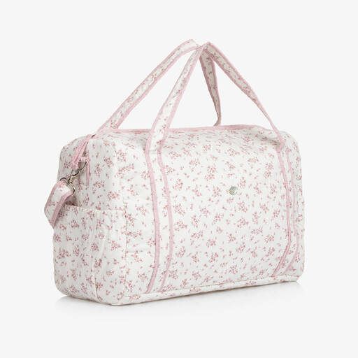 Paz Rodríguez-Ivory Floral Print Changing Bag (47cm) | Childrensalon