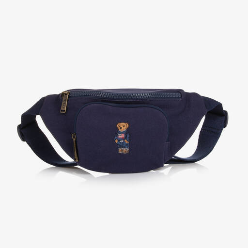 Ralph Lauren-Boys Navy Blue Canvas Belt Bag (25cm) | Childrensalon