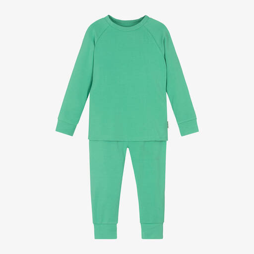 Roarsome-Green Bamboo Jersey Base Layer Set | Childrensalon