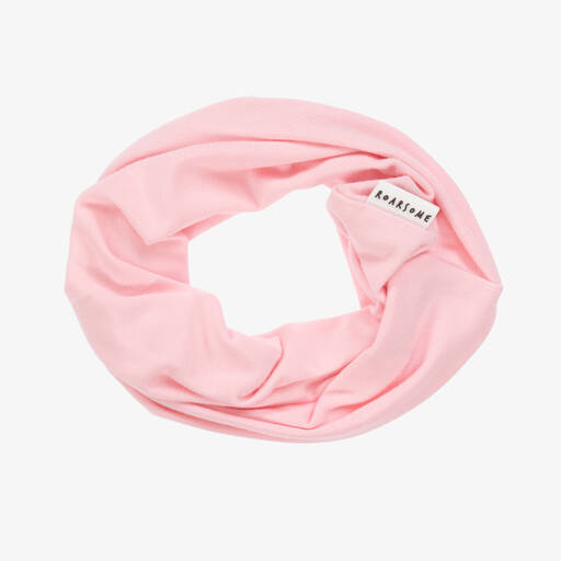 Roarsome-Pink Bamboo Jersey Snood | Childrensalon