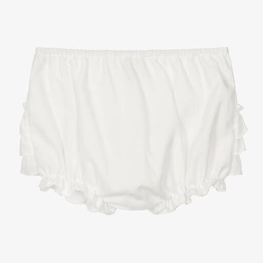 Sarah Louise-Baby Girls Ivory Frilly Pants | Childrensalon