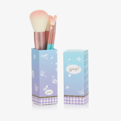 Souza-Girls Blue Make Up Brush Set | Childrensalon