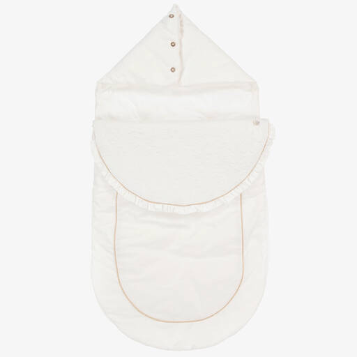 Tartine et Chocolat-Ivory Cotton Baby Nest (80cm) | Childrensalon