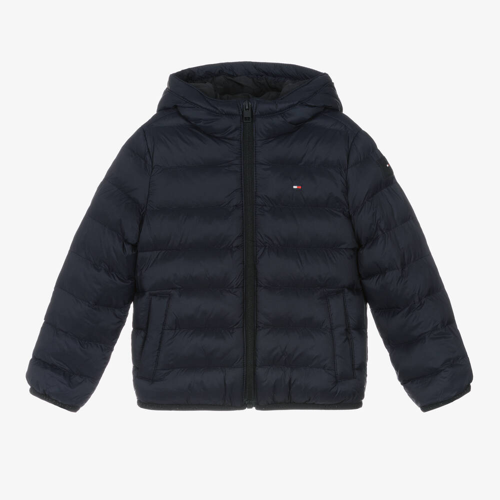 Tommy Hilfiger - Blue Padded Puffer Jacket | Childrensalon