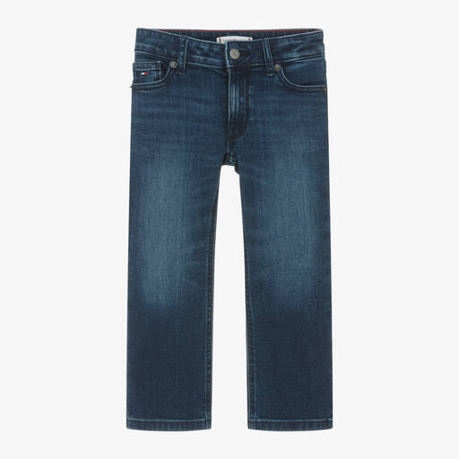 Tommy Hilfiger-Girls Dark Blue Denim Jeans | Childrensalon