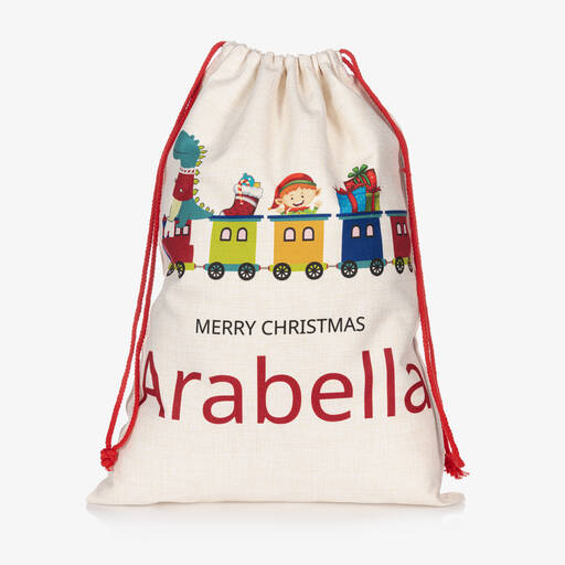 Treat Republic-Personalised Train Christmas Sack (64cm) | Childrensalon