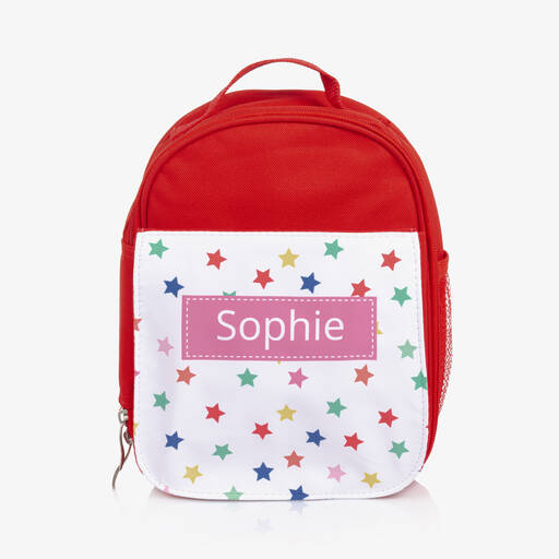 Treat Republic-Red Personalised Star Lunch Bag (24cm) | Childrensalon