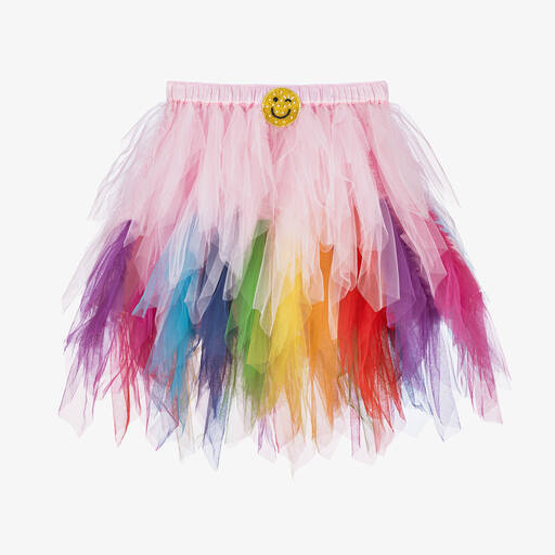 Tutu du Monde-Girls Pink Rainbow Tulle Skirt | Childrensalon