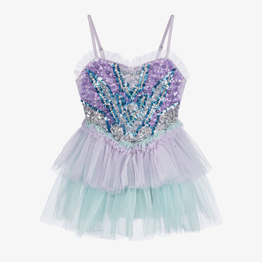 Tutu du Monde-Girls Purple Super Hero Sequin Dress | Childrensalon