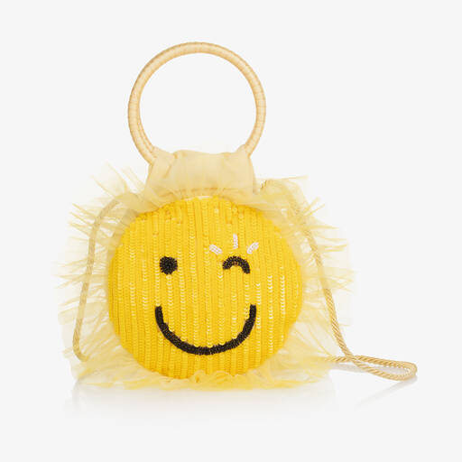 Tutu du Monde-Girls Yellow Sequin Sun Handbag (17cm) | Childrensalon