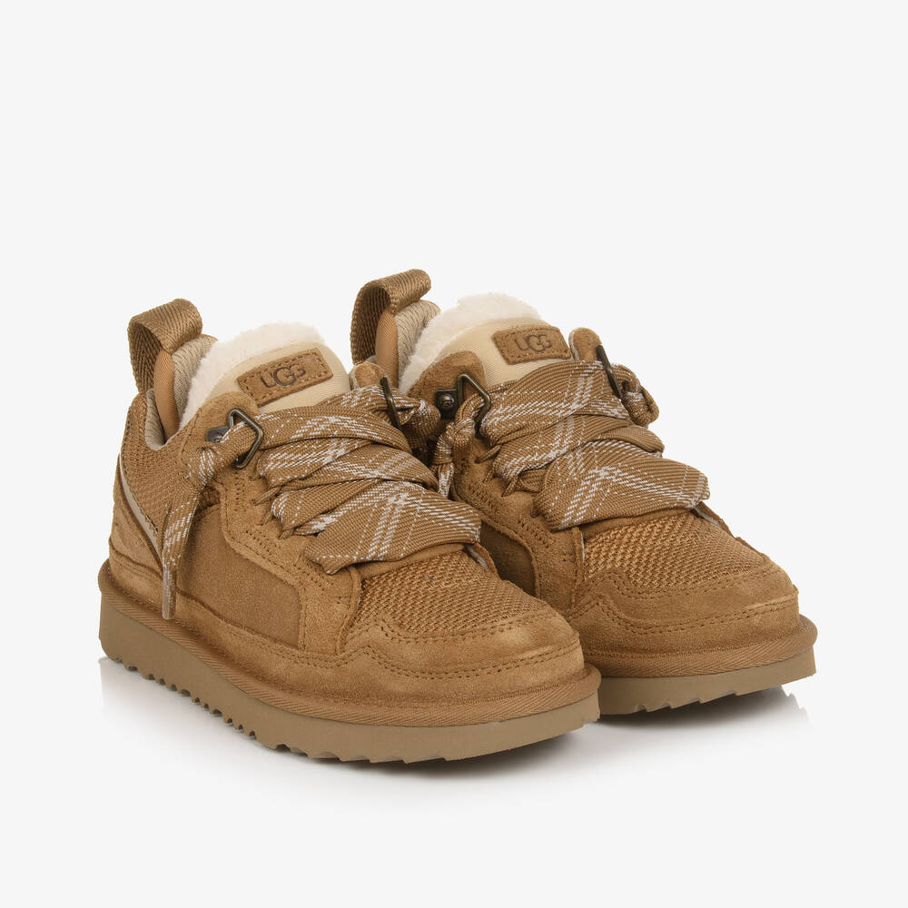 UGG - Brown Suede Leather Trainers | Childrensalon