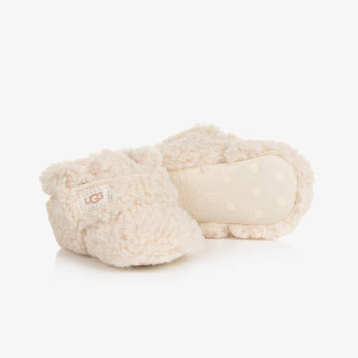 UGG-Ivory Teddy Fleece Pre-Walker Boots | Childrensalon